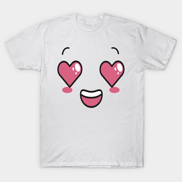 love-face-anime T-Shirt by Ham.x